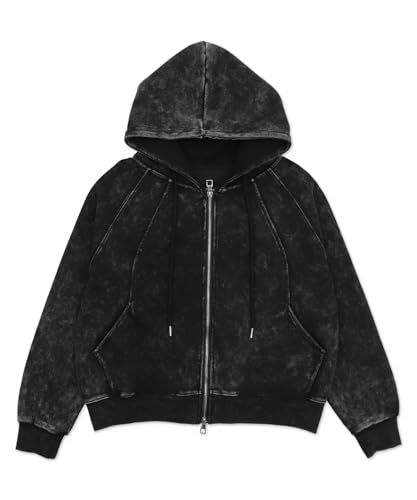 [ウィゴー] Figments Y2K ピグメント ジップパーカー スウェット 服 パーカー 韓国 ストリート レディース F スミクロ