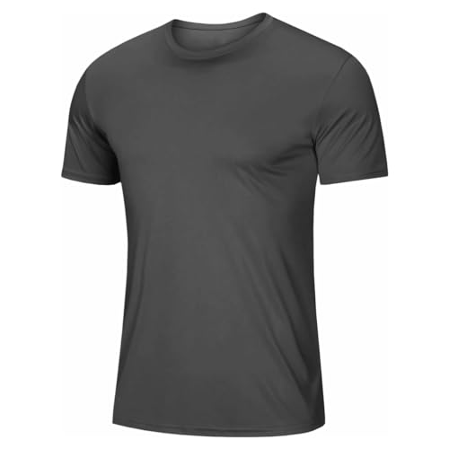 Kit 4 Camiseta Masculina Esportiva Dry Fit Camisa Gola Redonda (BR, Alfa, GG, Regular, PRETO BRANCO