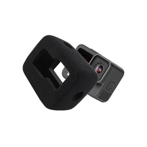 for Go Pro Hero 12/11/10/9 防風カバー スポンジケース 騒音防止 録音ノイズ対策 防塵 保護 風防 マイク 風きり音防止 for GoPro 保護用 アクセサリー フレーム不要 騒音低減 スポンジ製 ブラック (for 12/11