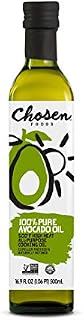Chosen Foods 100% Pure Avocado Oil 16.9 oz., Non-GMO for High-Heat Cooking, Frying