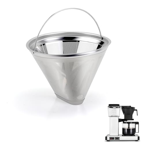 Coffee Filter Compatible with Moccamaster Coffee Machine, Stainless Cone Reusable Filter for Technivorm Moccamaster 79112 KBT 53923 KBGV 59691 KB
