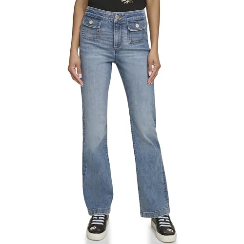 KARL LAGERFELD Women's Front Pocket Fashion Denim2