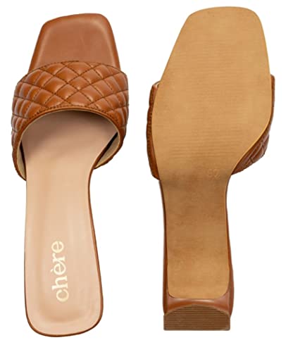 Image of CHERE Premium Mule Thin Flat Heel Sandal for Mule Women's with Open Toe Comfortable Sandals for Casual, Party and Formal Occasions
