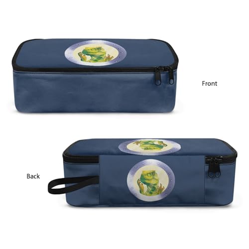 Image of Cartoon Dinosaur Boys Pencil Pouch for Kids Cool Large Pencil Case for 5-16 Years Children Pencil Bag with Double Zipper Pencil Box for Girls Adults Women Makeup Bag for Office
