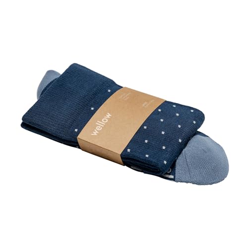 Image of Wellow Knee High Compression Socks for Men & Women - Made with Viscose from Bamboo, Swelling & Pregnancy Support