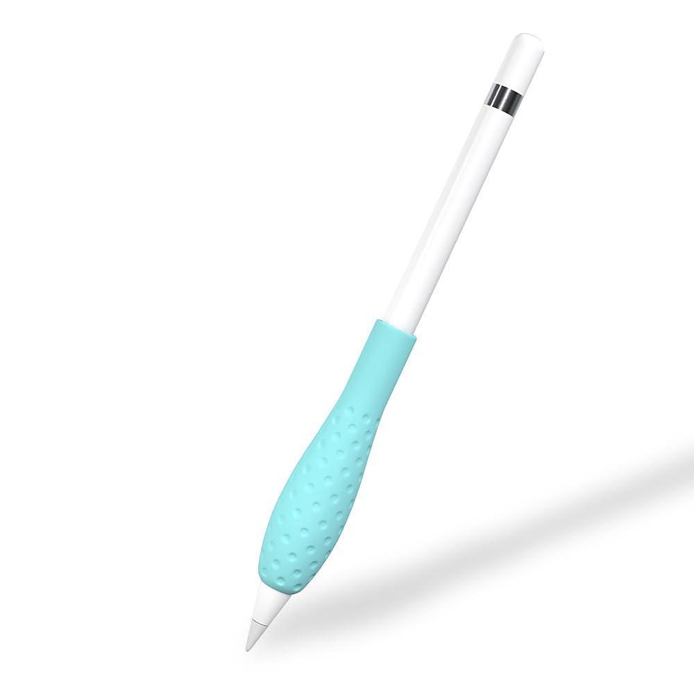 ProElife Ergonomics Grip Holder Silicone Protective Sleeve Cover for Apple Pencil 1st 2nd Generation iPad Pro 11'' 12.9'' 2021/2020/2018 Stylus Accessories Kits (Green)