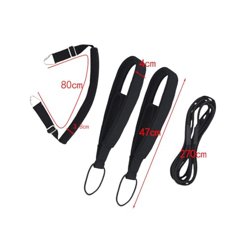 Corde de traction réglable et sangles de Pilates doubles - 7