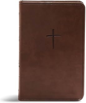 KJV Compact Bible, Value Edition, Brown LeatherTouch, KJV Holy Bible, Red Letter, Pure Cambridge Text, Presentation Page, Full-Color Maps, Easy-to-Read Bible MCM Type