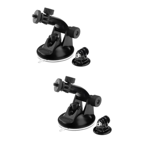 TINEASUR 4pezzi Supporto Ventosa Per Action Camera Con Adattatore Treppiede Super Potente Compatibile Con Diverse Superfici e Modelli Di Action Cam