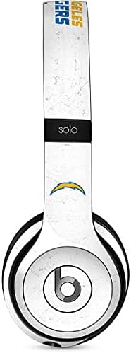Skinit Decal Audio Skin Compatible with Beats Solo 2 Wired - Officially Licensed NFL Los Angeles Chargers Distressed Design