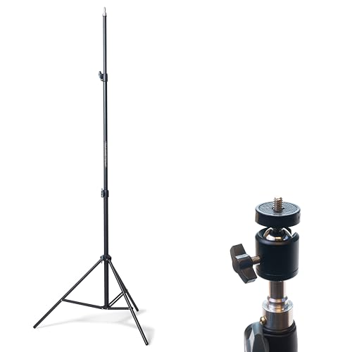 MAKA Schweres Stativ 71 bis 210 cm - Mit 360° Kugelkopf - Für Kamera und Laser - Teleskopstativ - Baustativ