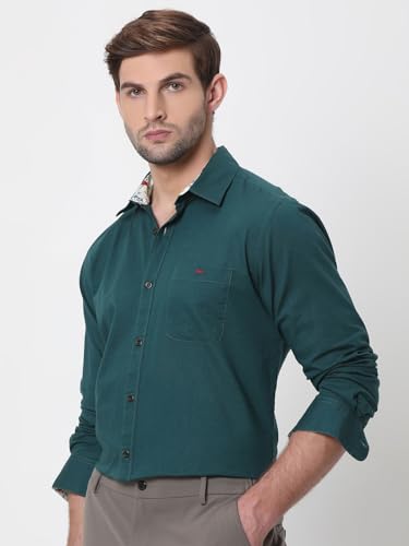 Image of MUFTI Mens Cotton Linen Slim Fit Shirt