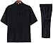 Tai Chi Uniform Clothing - Chinese Qi Gong Martial Arts Clothing Taekwondo Training Cloths Apparel Clothing Pants for Men Women,Black-180