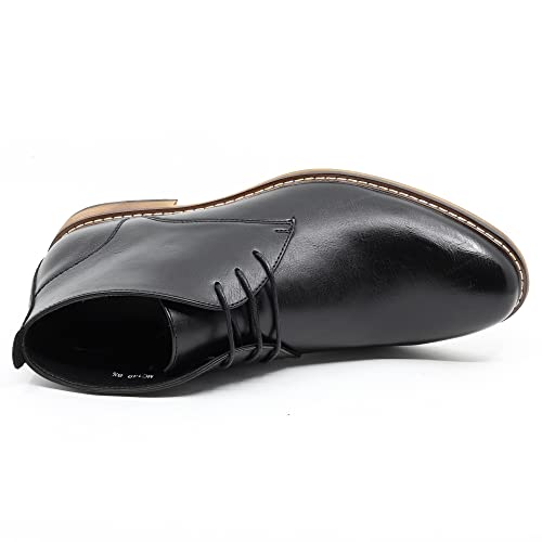 Metrocharm Mc149 Men's Lace Up Oxford Fashion Ankle Chukka Boots (11, Black) #TOP4