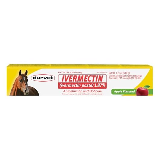 Ivermectin Paste Dewormer - 6.08g dose @ 1.87% Apple Flavor