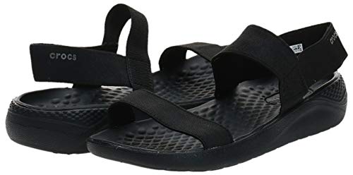 Sandália, Crocs, Literide Sandal, Black/Black, 36, Feminino