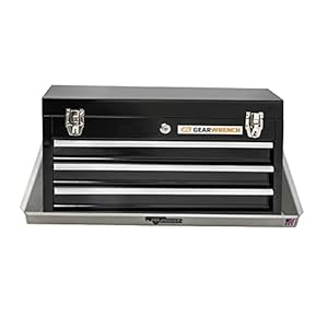 Pit Posse 540 Tool Box Storage Holder Tray Shelf Aluminum Cabinet – Made in USA – Enclosed Cargo Race Trailer Shop Garage Accessory for Toolboxes (Silver)
