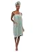 TexereSilk Women's Bath Towel Wrap - Bamboo Spa Wrap Set - Luxury Shower Body Wrap For Her (Lily Green, Large/X-Large)