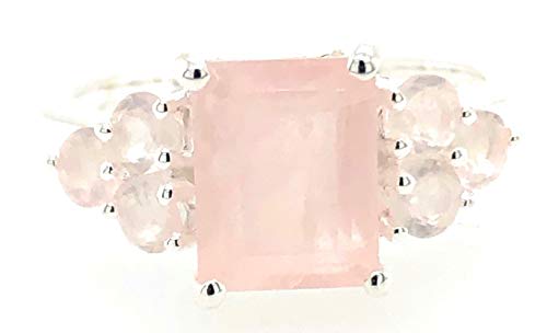 Natural Rocks by Kala Rose Quartz Wedding Ring
