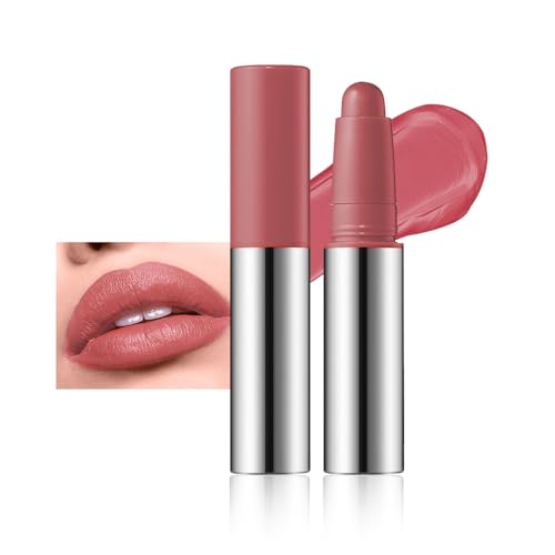 Image of Burnt Coral Matte Lipstick Crayon - Waterproof Long Lasting Lip Liner Pencil, High Pigment Creamy Velvet Lipstick, Non-Drying Lip Color for Women, 05#