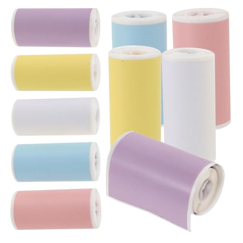 Papier thermique imprimables couleurs UKCOCO : 20 rouleaux d'étiquettes autocollantes de stockage