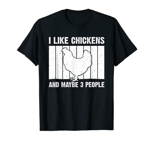 Divertido diseño de pollo amante de los hombres mujeres agricultores vida Camiseta