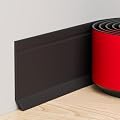 Duzzy Flexible Baseboard Trim, 6 Inch(H) x 20 Feet(L) Peel and Stick Vinyl Baseboard Molding Trim, Self-Adhesive Wall Base Cove Base