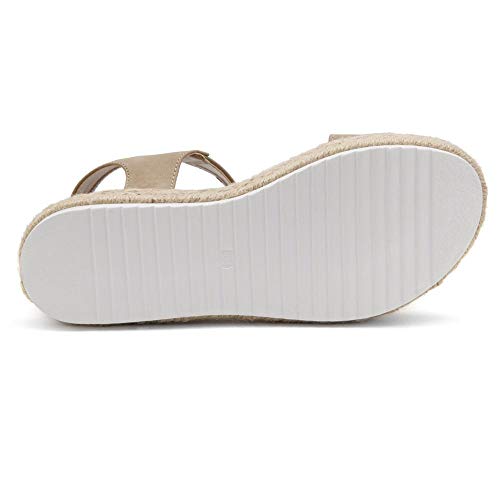 image for Shoe Land Alysa Womens Open Toe Ankle Strap Platform Wedge Shoes Casua