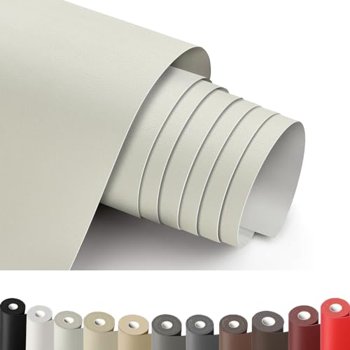 Patch di Riparazione in Pelle Beige Bianco, 30 x 100