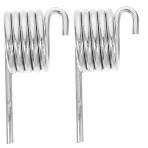 COMNESTBI 2 Piezas Primavera Tensor De Cadena De Afeitar Gran Resorte Baldes Resorte De La Puerta del Congelador IR a Pedales De Kart Reemplazo del Cubo del Trapeador Planchar Silver