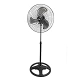 Vie Air Heavy Duty Pedestal Oscillating Metal Stand Fan