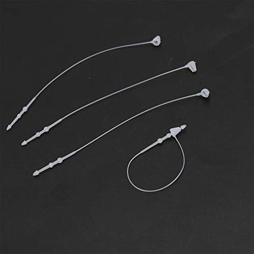 Pomeat 2000 pcs Security Loop Plastic Tag Fastener Snap Lock 3" Pin