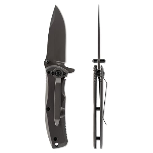 Skallywag Tactical Mini Jack Folding Knife – Compact 2.75” Assisted Opening Blade, 420 Stainless Steel, Titanium Coated, Frame Lock, Everyday Carry Micro Folder