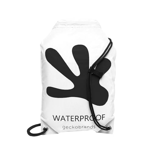 Image of geckobrands Embark 10L Drawstring Backpack - Waterproof, Lightweight Dry Bag for Beach, Hiking, and Light Water Activities