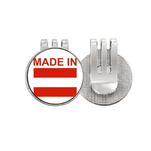 Marqueur de balle de golf magnétique Austria Country Love pour une fixation parfaite sur le green