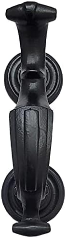 Adonai Hardware Ahisamach Antique Iron Door Knocker (Black Powder Coated)