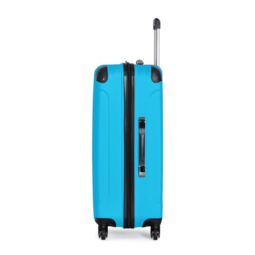 Image of Kenneth Cole REACTION Out of Bounds Lightweight Hardshell 4-Wheel Spinner Luggage, Teal, 28-Inch Checked