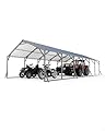 GarveeLife 20'x30'x12' Metal Carport for Multiple Vehicles, Heavy Duty Car Ports, Vertical Roof Design, All-Weather Use, for Full-Size Pickup Trucks, Boats, and Tractors