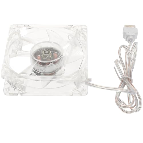 HOMSFOU Ventilador para Jaula de Hámster Enchufe Usb, Ventilador de Plástico Fácil de Instalar para Mascotas Pequeñas en Verano