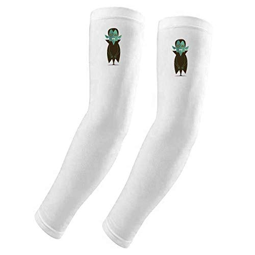 Manguito Halloween Ghost para evitar quemaduras solares en los brazos al conducir