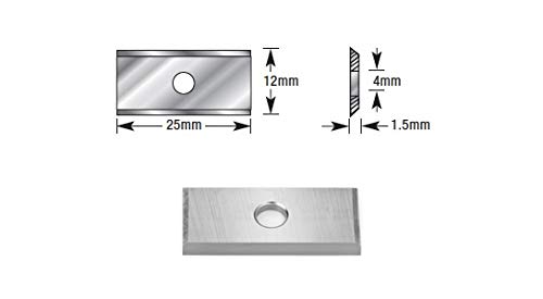 Amana Tool - HCK-25 Solid Carbide 2 Cutting Edges Insert Knife MDF, Chipboard, Solid Surfa