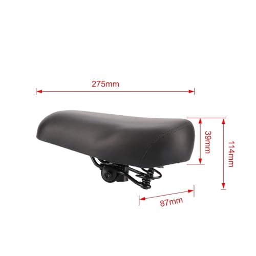 Asiento de bicicleta doble resorte con absorción impactos conductor 6