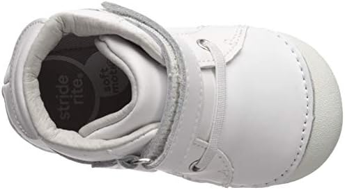 Stride Rite Boy's Soft Motion Frankie Athletic Sneaker, White, 4 Toddler | Image 4