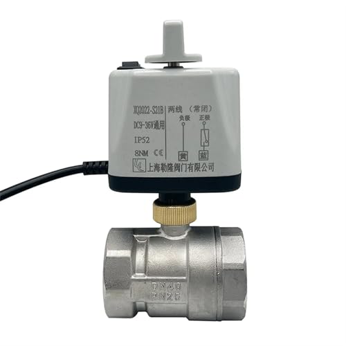 Vanne motorisée acier inoxydable DN15 avec commande manuelle pour installation premium