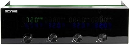 Amazon サイズ ファンコントローラー 風マスター2 ツマミ収納可 5インチベイ 4チャンネル Km05 Bk サイズ ケースファン 通販