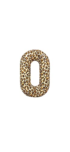 40 Inch Leopard Large Numbers Balloons, Cheetah Balloons 0-9, Birthday Party Balloons Decorations (1) #TOP5