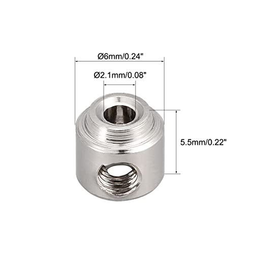 Rueda stop collar de 2.1mm para avión RC, uxcell kit de 20 piezas 2
