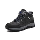 Glorixen Men's Hiking Snow Boots Padded Warm Cotton...