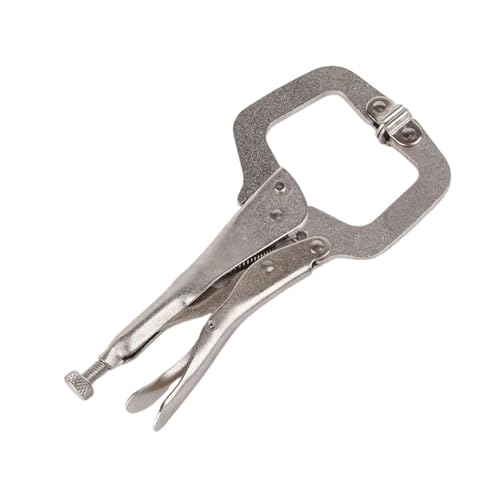 Alicates de bloqueo ajustables tipo C, abrazaderas de agarre rápido para carpintería y proyectos de tuberías, herramienta de soldadura manual versátil, 6.5-11 pulgadas