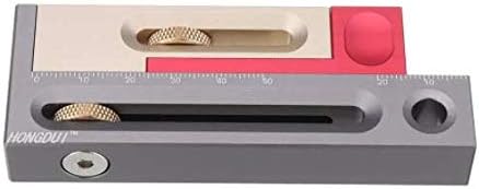 Table Saw Slot Adjuster Mortise and Tenon Tool Woodworking Movable Measuring Block